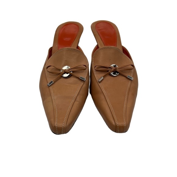 VANELI Brown Pointed Toe Slip On Bow Pump Heels Size 9 Women’s - Picture 3 of 9